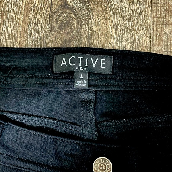 Active USA Black Jeggings - Large Used Great condition - Picture 3 of 3